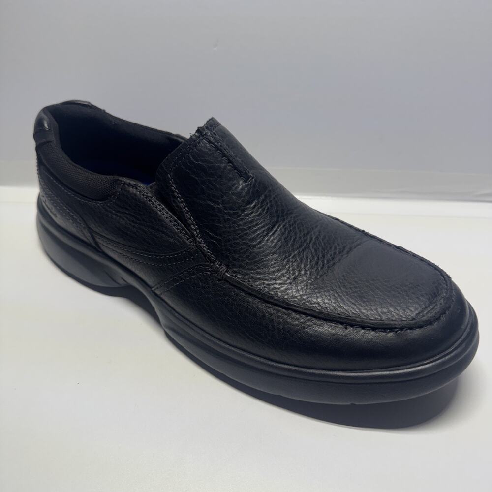 Clarks Bradley Loafers 10.5 Black Tumbled